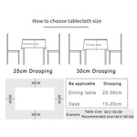Linen Cotton Christmas Party Tablecloth Rectangle Bronzing Dinning Table Cover, 100x140cm, 140x140cm, 140x160cm, 140x180cm, 140x200cm, 140x220cm, 140x240cm, 140x260cm, 140x300cm, 90x90cm