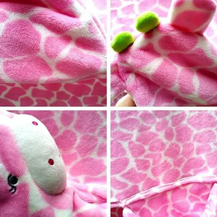 Baby Animal Shape Hooded Cape Bath Towel, 100×75cm