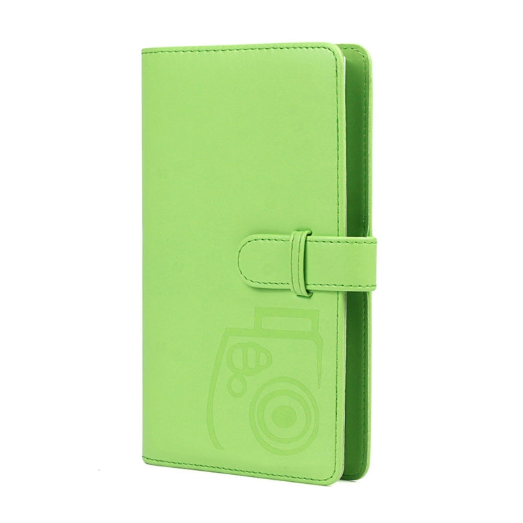 3-Inch Photo Album Holds 96 Photos PU Leather Large Capacity Storage Case with Multi-Pocket Pages