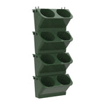 Interior Decoration Plant Wall Flower Pot Living Room Balcony Vertical Green Planting Box Stereo Combination Wall Hanging Pot, Size: 24x14x57 cm, 24x14x57cm(White), 24x14x57cm(Light Green), 24x14x57cm(Dark Green)