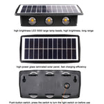 Solar Wall Lamp Outdoor Waterproof Up And Down Double-headed Spotlights, 4LED, 8LED, 6LED