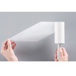 Long Handle Tearable Roller Sticky Paper Household Coat Sticky Hair Artifact, White, Gray, Apricot