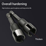 5 PCS Slotted Butterfly Bolt Socket Wrench, Socket Wrench