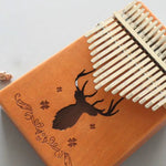 17-tone Kalimba Portable Thumb Piano, Mahogany-Classic Deer, Bamboo-Classic Deer, Mahogany-Sun God, Mahogany-Six-Pointed Star, Mahogany-Blue (Classic Deer), Spruce-Classic Deer, White-Classic Deer, Acacia-Classic Deer, Nan Bamboo-Sun God
