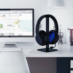Headphone Holder Internet Cafe Headset Display Stand, White, Black