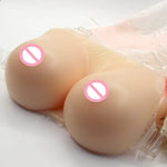 Cross-dressing Breast Implants Conjoined Silicone Breast-prosthetic Circular Breasts, 500g, 600g, 800g, 1000g, 1300g, 1500g, 1800g, 2000g