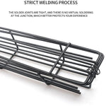 2 PCS Hot Dog Barbecue Cage Sausage Barbecue Clip Barbecue Clip Mesh Wooden Handle Barbecue Mesh Rack, Wood color, Red