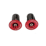 1pair MEROCA Mountain Bike Expansion Lock Bar Plug Road Bike Bicycle Bar Plug End Cover, Red