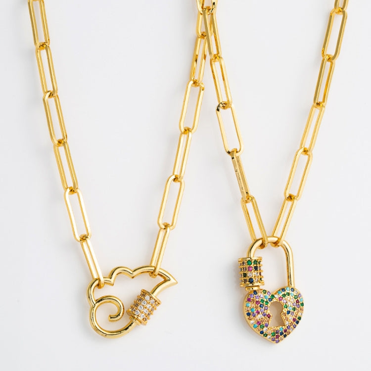 Ladies Exquisite Clavicle Chain Brass Micro-inlaid Zircon Necklace, Cloud