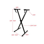 Single Tube X-shaped Electronic Organ Stand, X-shaped Electronic Organ Stand