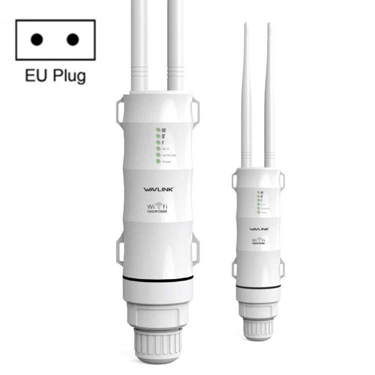 WAVLINK AC600 AP 2.4G/5G Dual Frequency Outdoor High Power Repeater, EU Plug, US Plug, UK Plug