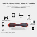3D Stereo Mini Rugby Shape Bluetooth Speaker with TF Card Slot(Blue)