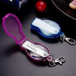 2PCS Stainless Steel Folding Fork Spoon Integrated Dual-use Picnic Portable Tableware, Random Color Delivery, Spoon, Fork