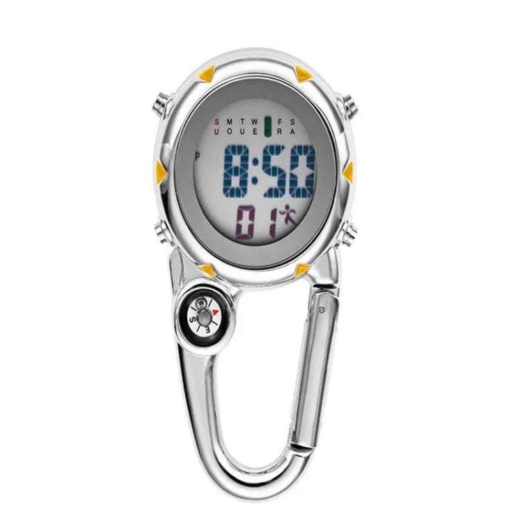 Mountain Climbing Watch Multifunctional Stainless Steel Hook Watch, Stainless Steel Hook Watch(Orange), Stainless Steel Hook Watch(Blue), Stainless Steel Hook Watch(Yellow), Stainless Steel Hook Watch(Red)