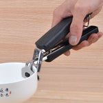 Home Camping Hinking Anti-hot Anti-Scald Pot Bowl Pan Bowl Gripper Cookware Cooking Picnic Arm Holder Carrier Handle Clip Clamp, Bowl Picker, Black