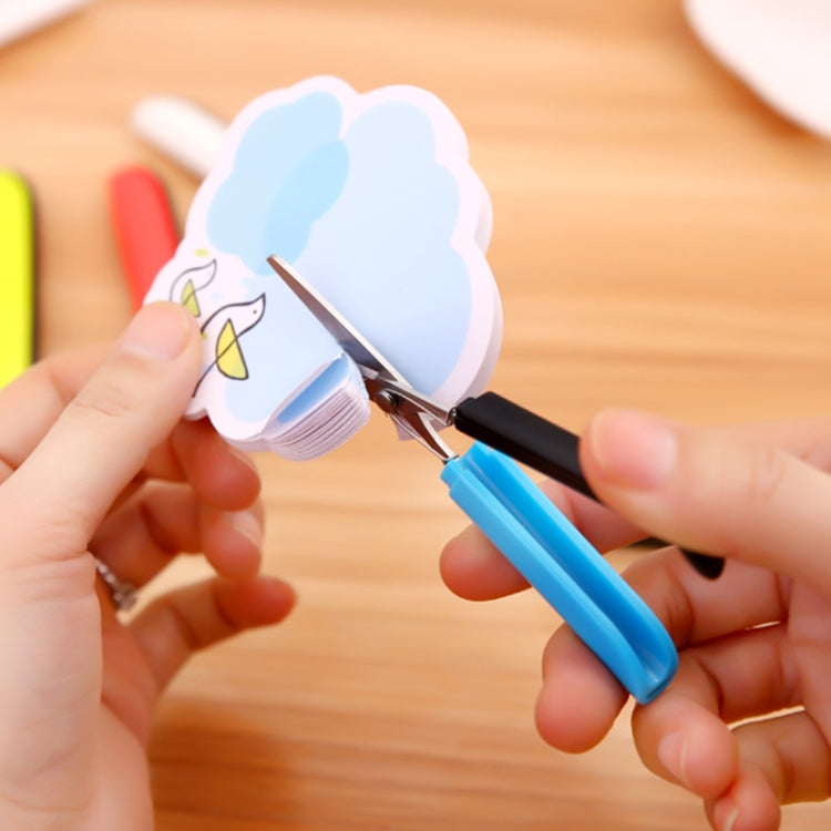 Portable Shears Paper Cutting Folding Safety Mini Stationery Scissors