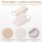 Soft Skin Care Exfoliating Loofah Sponge Back Strap Bath Shower Body Massage Spa Cleaning Scrubber Brush Tool, Soft Skin Loofah Sponge Back Strap