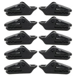 10pcs Tents Accessories Awning Wind Rope Clamp Plastic Clip Outdoor Camping Tent Alligator Cip Hook, Plastic Clip