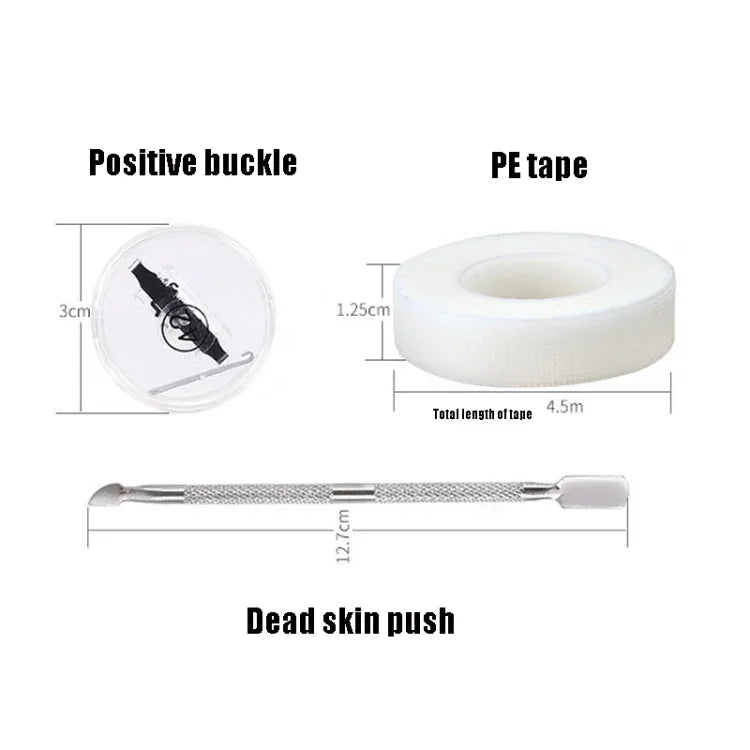 Orthopedic Buckle Toe Nail Groove Ingrown Nail Corrector, No. 36 Positive Nail Buckle, No. 38 Positive Nail Buckle, No. 40 Positive Nail Buckle, No. 42 Positive Nail Buckle, No. 44 Positive Nail Buckle, No. 36 Set, No. 38 Set, No. 40 Set, No. 42 Set   ...