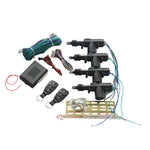 7pcs /Set Car Remote Control Central Lock Keyless Entry System With Motor, External Speaker, Double Flashing Prompt, TSK-409B-T240