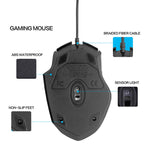 Inphic PW1 Game Mute Macro Definition Illuminated Wired Mouse, Cable Length: 1.5m, Mute Black Business Version, Mute Black Game Version, Mute Titanium Gray Game Version