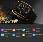SKMEI 1274  Men Fashion Electronic Watch Multifunctional Outdoor Sports Watch, Red, Blue, Black, Golden