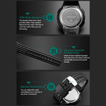 SKMEI 1219 Men Multi-Function Electronic Watch Outdoor Sports Watch, Green, Blue, Black, Rose Gold, Silver