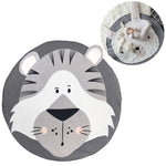 Baby Infant Play Mats Kids Crawling Carpet Floor Rug Baby Bedding Rabbit Blanket Cotton Game Pad Children Room Decor, Grey Rabbit, Fox, Koala, Lion, Deer, Sheep, Swan, Unicorn, Giraffe, Panda, Penguin, Butterfly, Tiger, Bear, Pink Rabbit