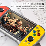 X19 Plus 5.1 inch Screen Handheld Game Console 8G Memory Support TF Card Expansion & AV Output, X19 Plus / Red+Blue, X19 Plus / Red+Yellow, X19 Plus / Red