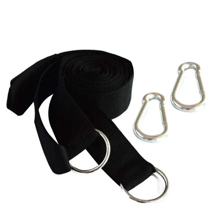 Outdoor Camping Hiking Must-Have Hammock Strap Rope Metal Buckle Load Tie Rope, Random Color Delivery, PJ077 Hammock Rope