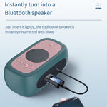 BT201 Bluetooth 5.0 USB 2 in 1 Bluetooth Audio Receiver Transmitter with LCD Display, Bluetooth Audio Receiver Transmitter with LCD Display