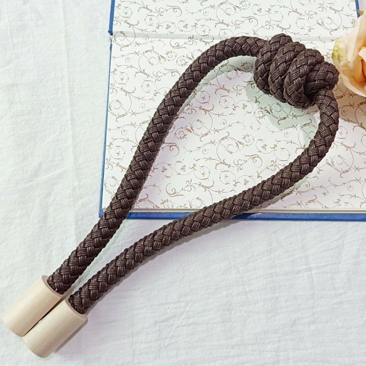 A016 Curtain Straps Free Perforation Free Installation Tassel Hanging Ball Magnet Curtain Buckle, Beige, Coffee, Light Grey, Dark Grey, Orange