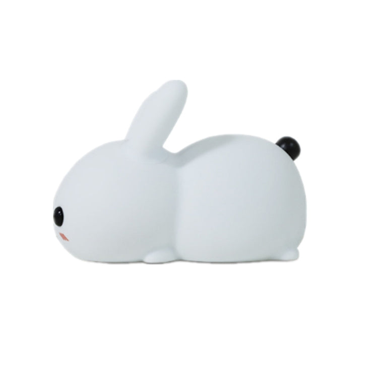 Silicone Rabbit LED Night Light USB Charging Dual-Tone Light Pat Light
