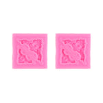 2 PCS Fondant Cake Silicone Mold Hollow Embossed Border Frame Retro Photo Frame Mould