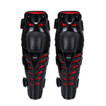 SULAITE Motorcycle Outdoor Riding Anti-Fall Protective Gear Knee Pads, Black, Black Red