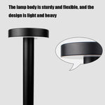 BC965 Student Eye Protection USB Waterproof LED Table Lamp Bedside Bar Table Lamp, Black, White Storage, Ink Marble Pattern