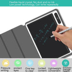 10.1 Inch LCD Handwriting Board Light Energy Electronic Drawing Board Hand-Painted Board Smart Small Blackboard Writing Board, Black  With Leather Case), Rose Red With Leather Case