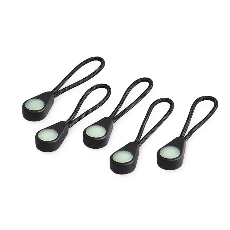 100pcs Mountaineering Camping Backpack Zipper Pull Outdoor Anti-Lost Eye-Catching Luminous Accessories Self-Luminous Drawstring