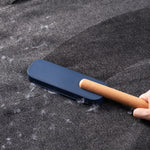 Electrostatic Dust Removal Brush Sticking Device Household Clothing Woolen Hair Removal Brush, Shell Grey, Midnight Blue
