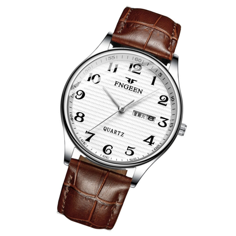 FNGEEN 7811 Middle-aged and Elderly Men Large Digital Dial Quartz Watch