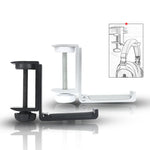 Headphone Bracket Internet Cafe Monitor Earphone Hanger Desktop Earphone Display Stand, Lock Clip Type (Silver), Paste Screw Type (Silver), Paste Screw Type (Black)