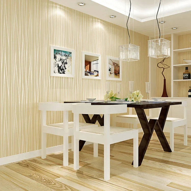 Modern Minimalist Bedroom Living Room Self-Adhesive Non-Woven Wallpaper Sticker, 0.53 x 3 Meters