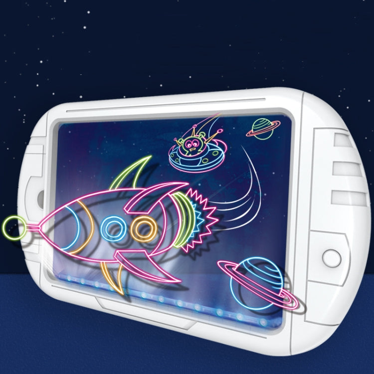 3D Fluorescent Drawing Board Magic Luminous Three-Dimensional Writing Board Graffiti Board Lighting Puzzle Children Drawing Board,Style:, Medium  Drawing Board (Space Version), Medium Drawing Board (Dinosaur Version)                                    ...