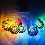 Eid Al-Fitr LED Star and Moon String Lights Ramadan Festival Decoration Lamp, 1.65m 10 LEDs, 3m 20 LEDs