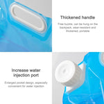 PE Water Bag For Portable Folding Water Storage Lifting Bag for Camping Hiking Survival Hydration Storage Bladder, 10L(Blue)