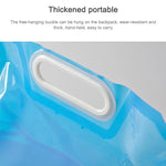 PE Water Bag For Portable Folding Water Storage Lifting Bag for Camping Hiking Survival Hydration Storage Bladder, 10L(Blue)
