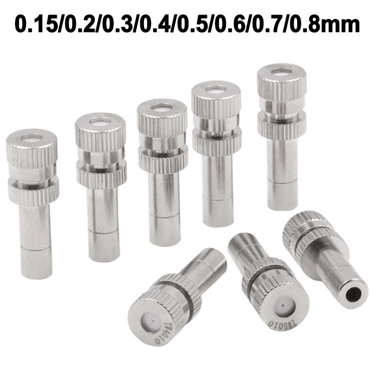 Humidifying And Dedusting Cooling Atomizing Sprinkler Quick-Plug Fog Misting Nozzle, 0.15mm, 0.2mm, 0.3mm, 0.4mm, 0.6mm, 0.7mm, 0.8mm