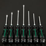 7 PCS / Set Knocking Screwdriver Oil-Resistant Through-Core Screwdriver Home Auto Repair Screwdriver, Color Random Deilvery, 7 PCS / Set