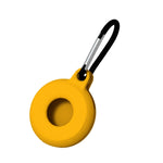 4pcs Round Shape Shockproof Anti-scratch Silicone Protective Case with Carabiner for Airtag 2nd Gen / AirTag 1st Gen