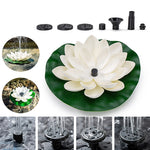 Solar Fountain Floating Views Garden Pool Water Scene, Lotus Leaf Flower Style,Color Random Deilvery, Lotus Leaf Flower Solar Fountain